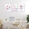 Stupell Industries Minimal Pastel Girl's Soccer 3 Piece Canvas Wall Art Set, design by Marcus Prime